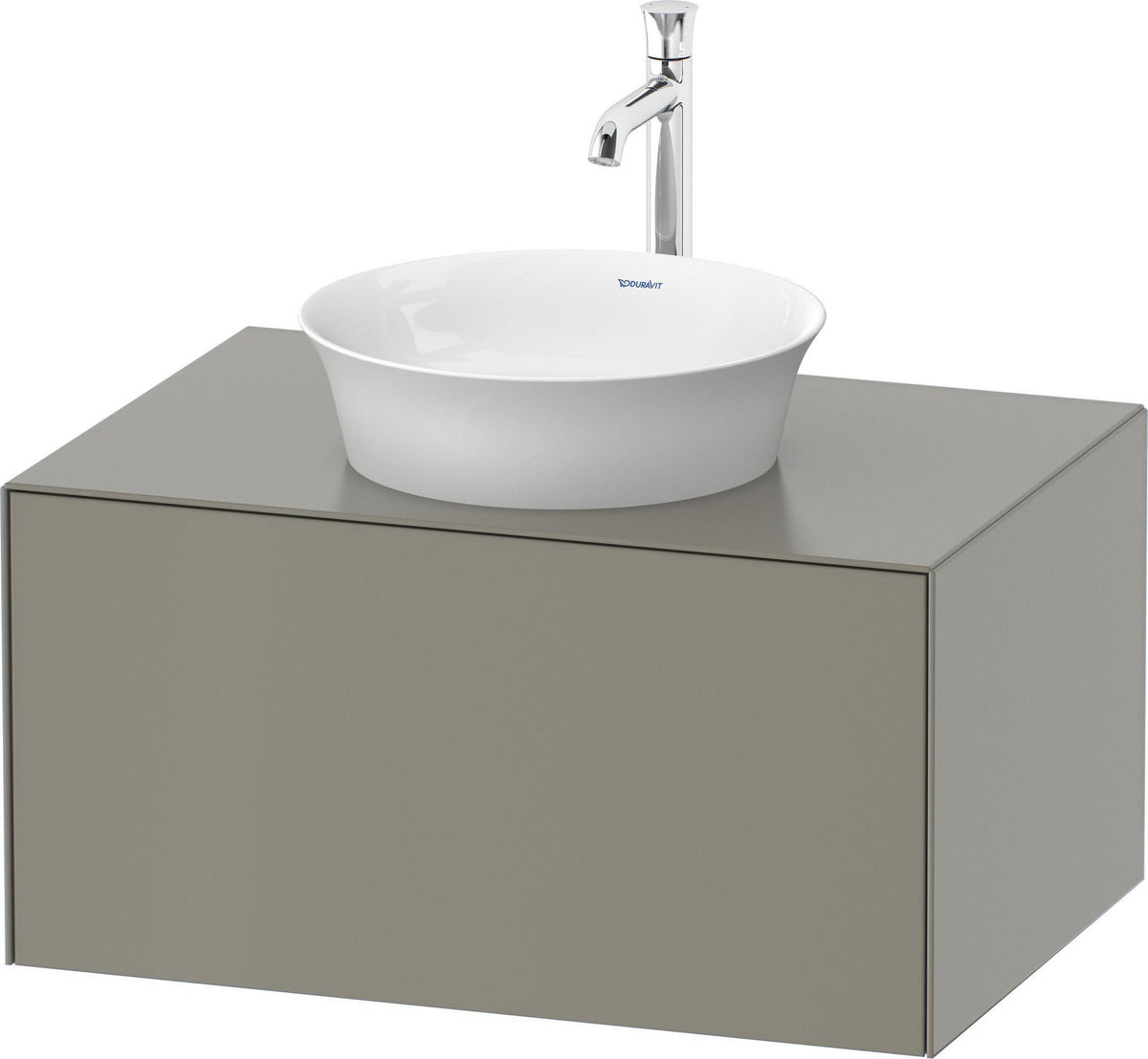 DURAVIT White Tulip Waschtischunterbau 800 mm, 1 Auszug, LED-Beleuchtung, anthrazit