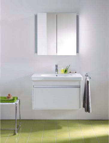 Duravit Ketho Waschtischunterbau 800 mm wandhängend, 1 Auszug, weiß matt – passend zu D-Code 034285