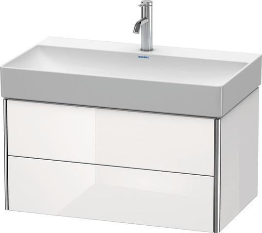 Duravit XSquare Waschtischunterbau 784 mm, 2 Schubkästen, s-matt, Ahorn Mi.