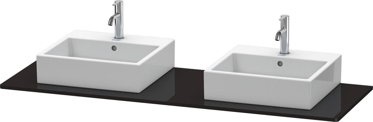 DURAVIT XSquare Konsole 1600 mm mit zwei Ausschnitten – Weiß Seidenmatt