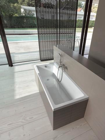DURAVIT C.1 Einhebel-Wannenmischer Aufputz – Keramikmischsystem, Schwarz Matt, 189,5 mm