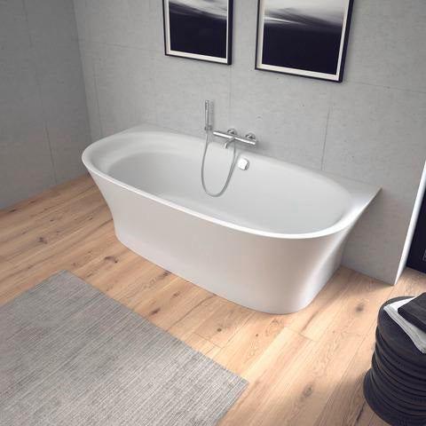 DURAVIT C.1 Wannenthermostat Aufputz – Thermostatkartusche, Schwarz Matt, 150 mm Mittenabstand