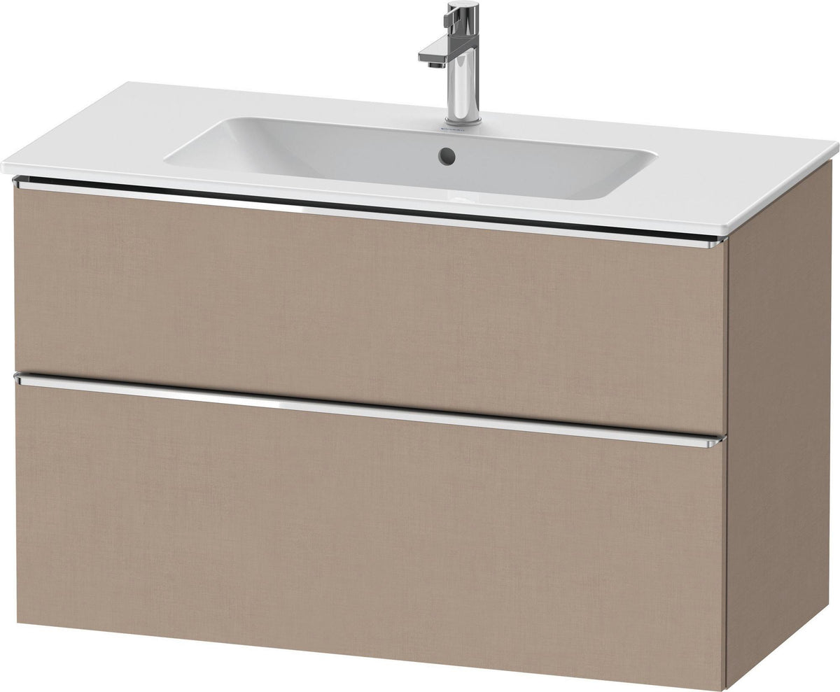 DURAVIT D-Neo Waschtischunterbau 1010 mm Eiche Schwarz mit Bronze Griff