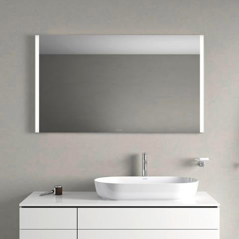 DURAVIT XSquare XS7011 Wandspiegel 600x800 mm mit Licht, Heizung & berührungsloser Bedienung