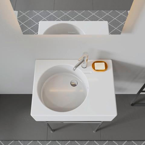 DURAVIT Design Classics Wandwaschtisch 615 mm, Becken links, mit Überlauf, weiß