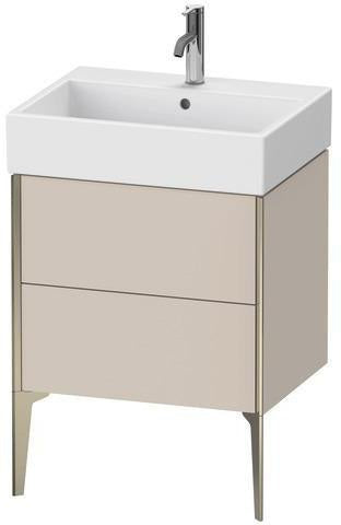 Duravit Waschtischunterbau XVIU 493x584x454mm Prof. Champ matt weiß matt – bodenstehend, 2 Auszüge, Tip-On
