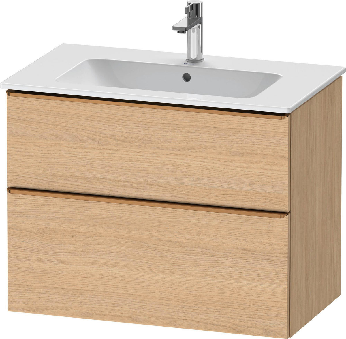 Duravit D-Neo Waschtischunterbau 810 mm betongrau matt mit Soft-Close-Auszug