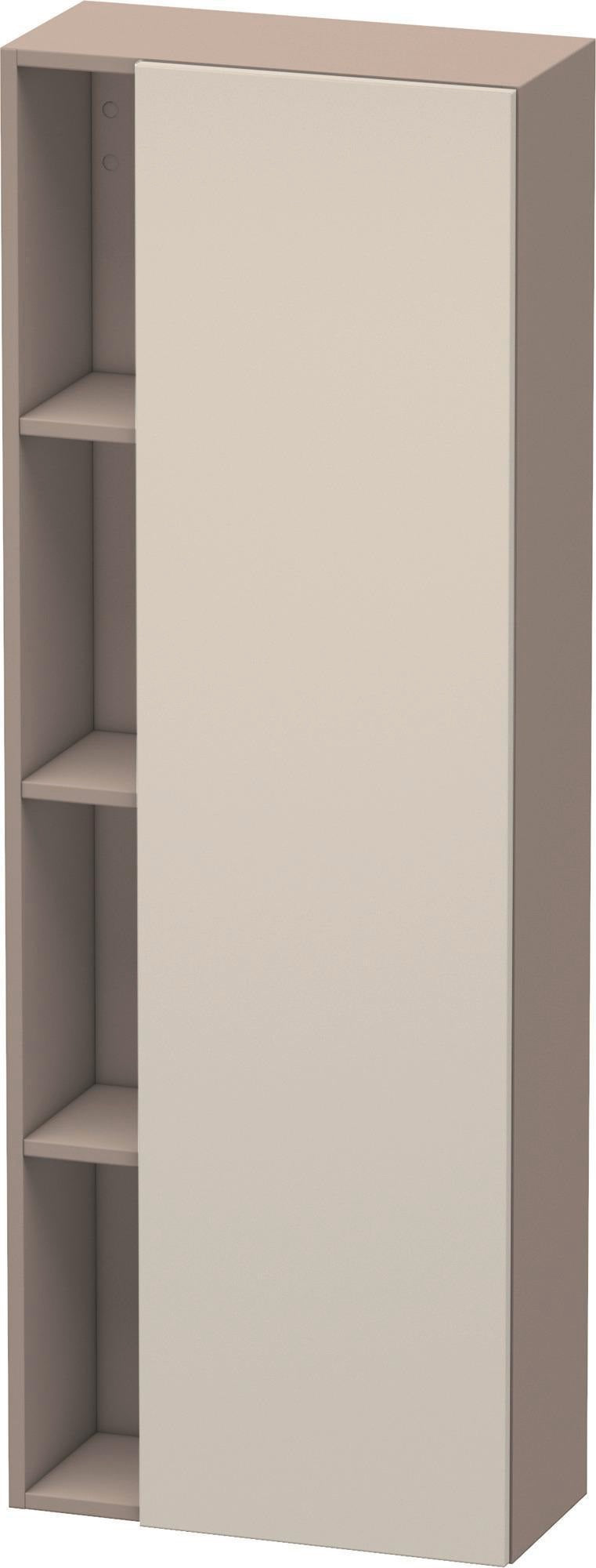 DURAVIT DuraStyle Hochschrank 1400 mm, 1 Tür links, weiß matt – wandhängend mit Soft-Close