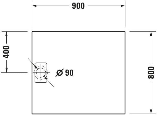 DURAVIT Stonetto Duschwanne 1400x800x50 mm Mineralguss Weiß Matt – Bodenbündig & Rutschhemmend
