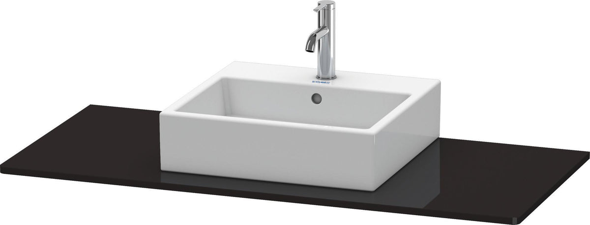 DURAVIT XSquare Konsole 1200 mm mit Ausschnitt – Weiß Seidenmatt, MDF, 16 mm