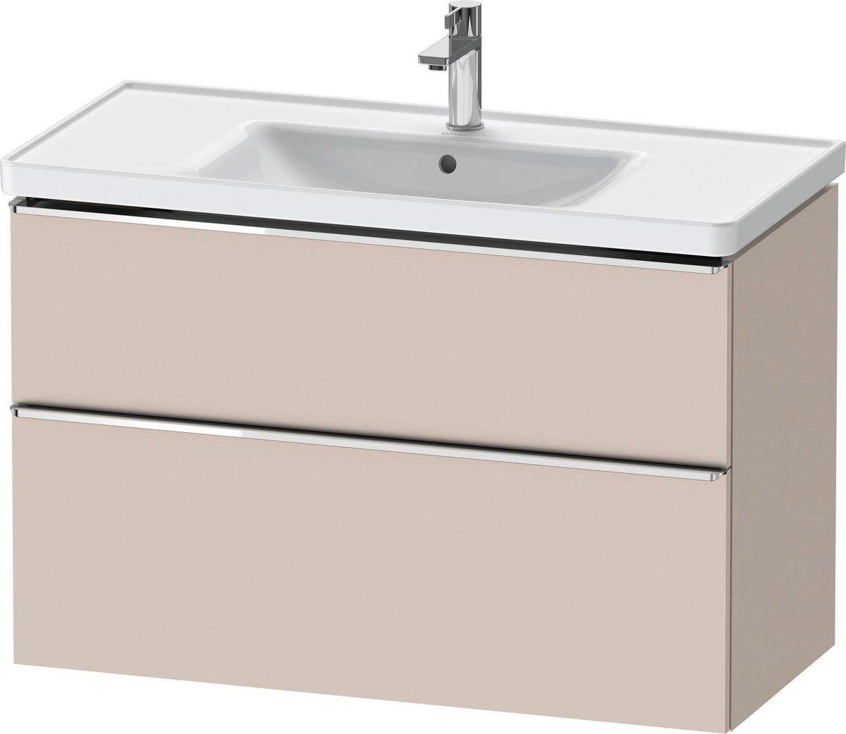 DURAVIT D-Neo Waschtischunterbau 984 mm betongrau matt mit Soft-Close und Bronze-Griff