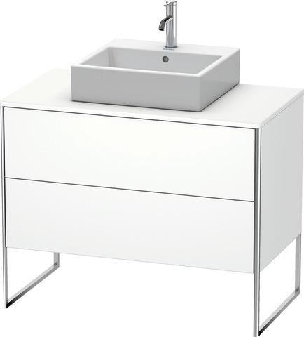 Duravit XSquare Waschtischunterbau 1000 mm mit 2 Auszügen, Stehend, Ahorn/Matt