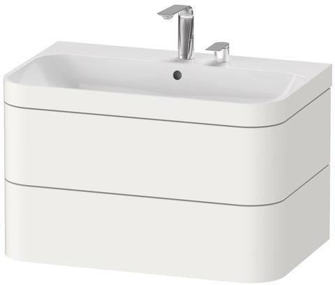 Duravit Waschtischset Happy D.2 Plus 2 Schubkästen 775x490 mm taupe supermatt