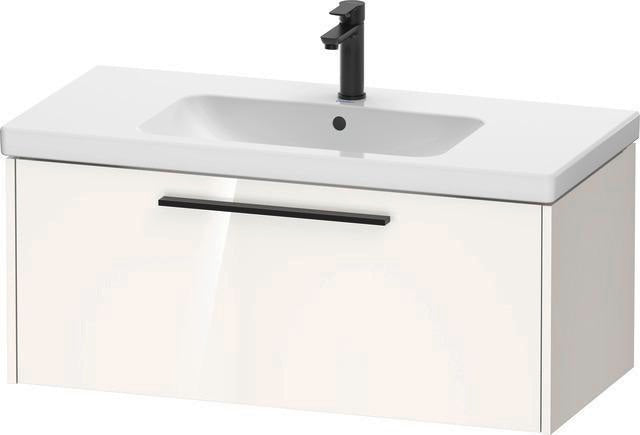 DURAVIT D-Code 2.0 Waschtischunterbau wandhängend 984 mm Weiß Hochglanz mit Auszug und Soft-Close