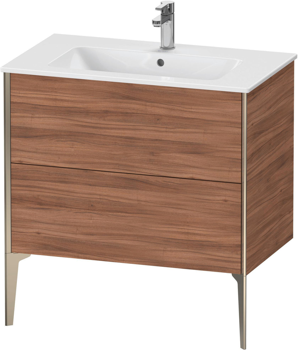DURAVIT XViu Waschtischunterbau bodenstehend 594x810x480 mm mit 2 Auszügen, weiß matt