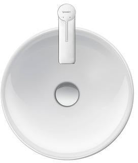 DURAVIT D-Neo Aufsatzbecken 400mm rund weiß ohne Überlauf mit WonderGliss