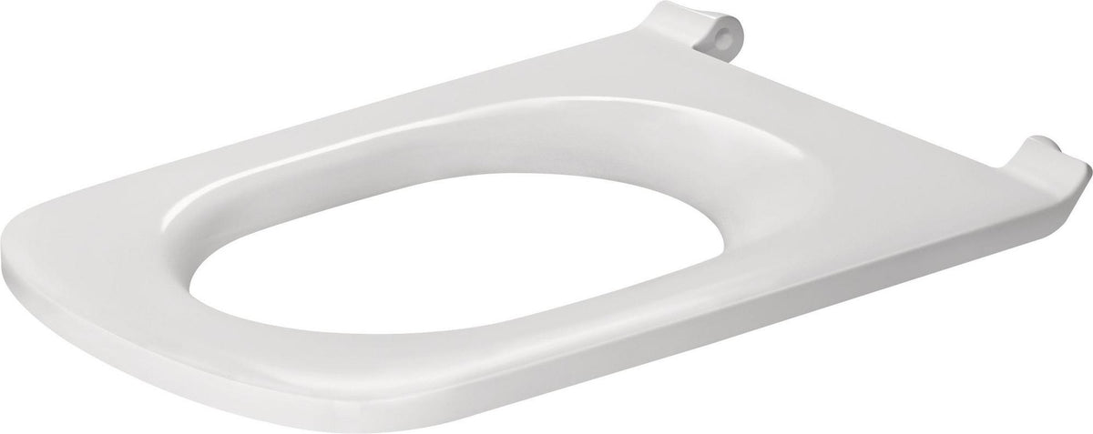 DURAVIT WC-Sitzring DuraStyle Vital weiß mit Edelstahl-Scharnieren und Winkelpuffern