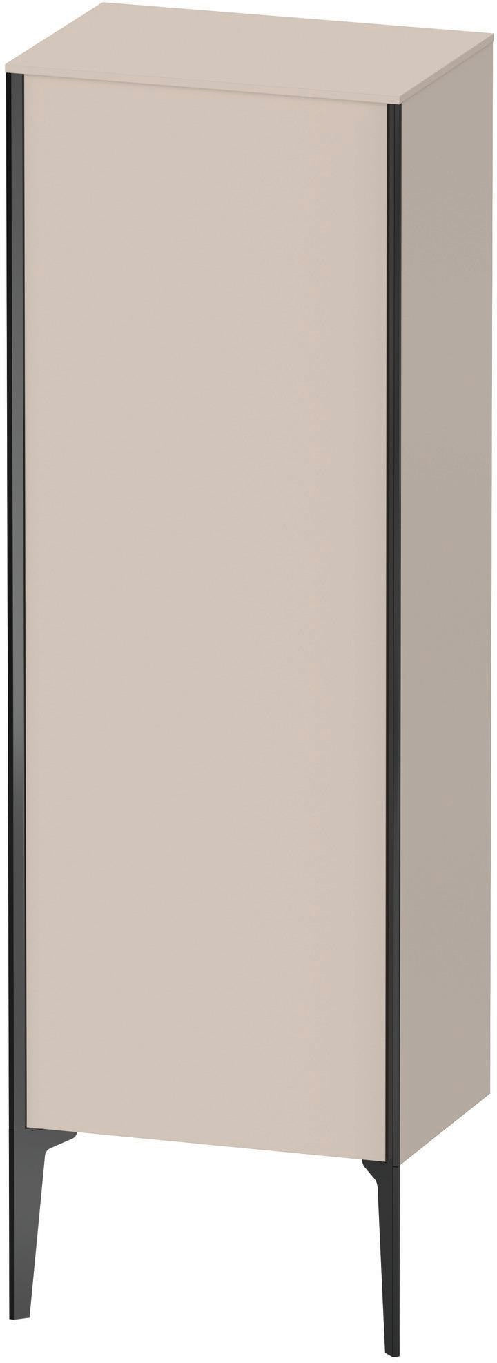 DURAVIT XViu Halbhochschrank 1330 mm, rechts, matt basalt, Push-Open & Soft-Close