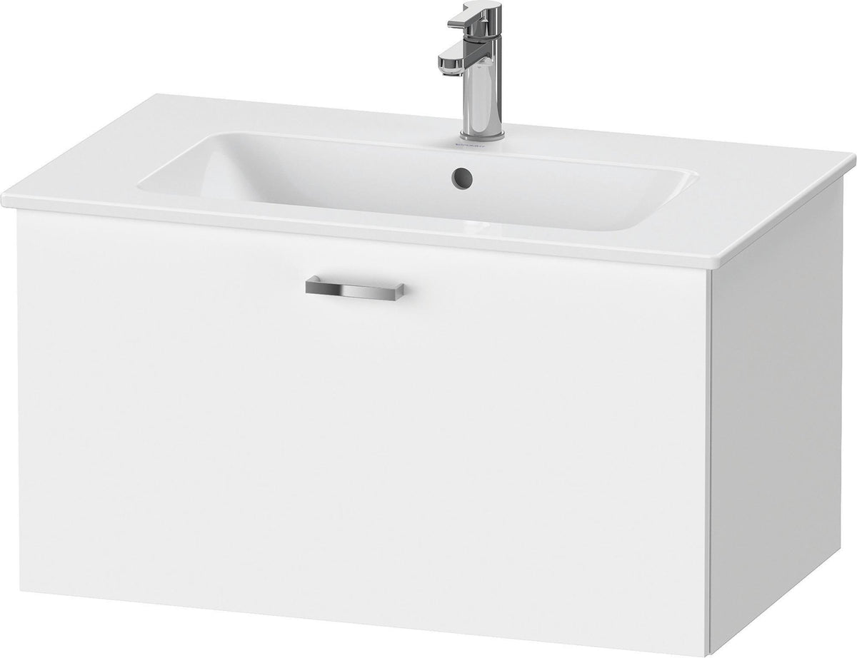 Duravit XBase Waschtischunterbau 600 mm wandhängend, 1 Auszug, weiß matt, mit Soft-Close