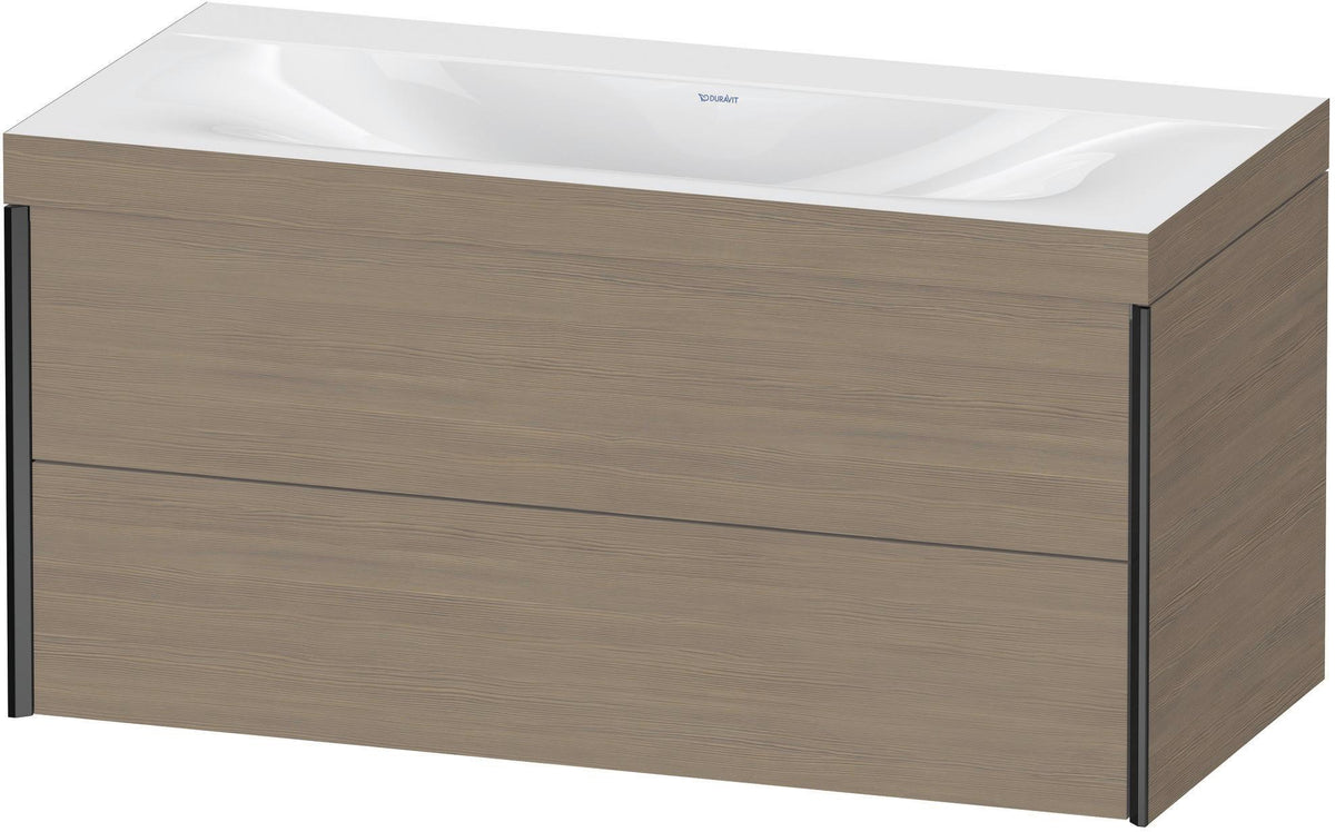 Duravit XViu c-bonded Waschtischunterschrank 1000 mm Eiche mit 2 Schubkästen