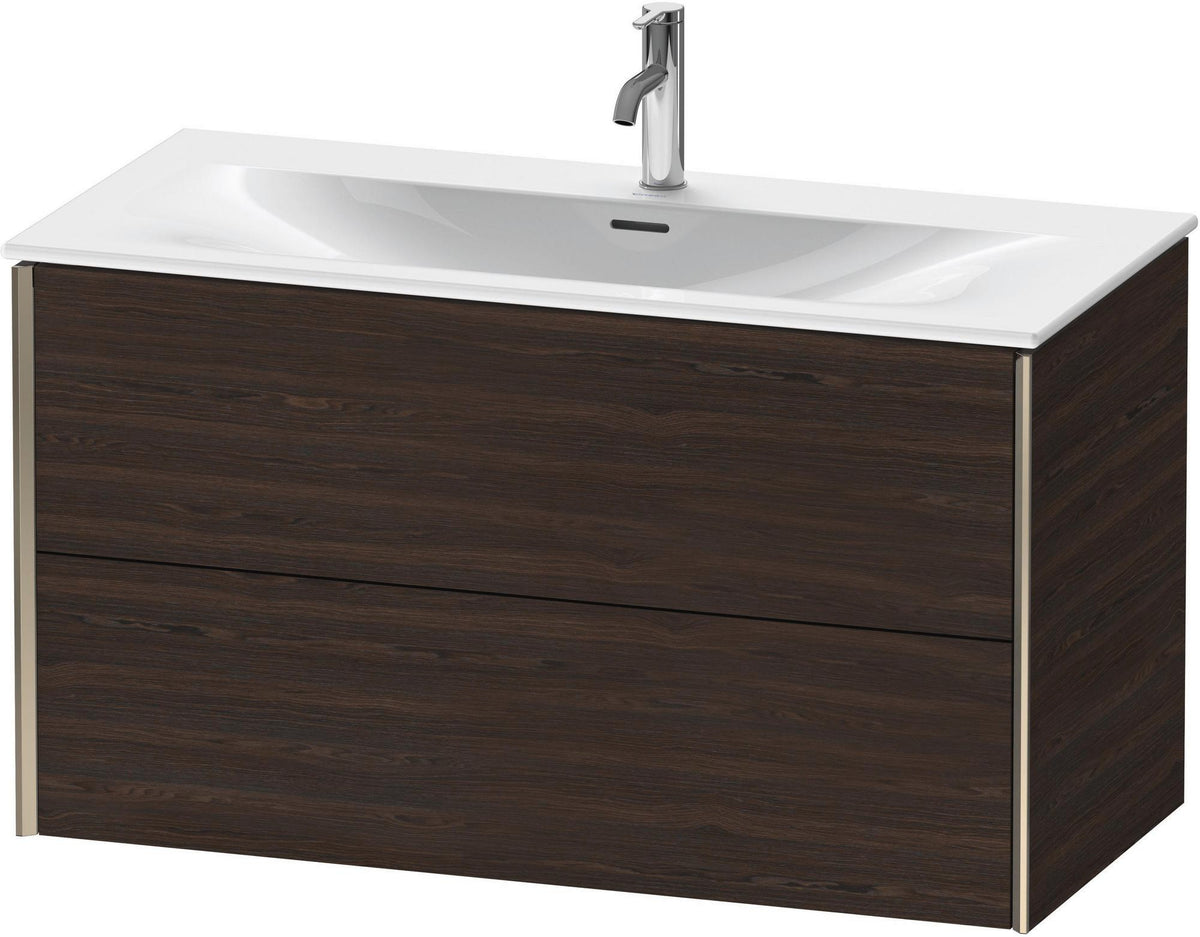 DURAVIT XViu Waschtischunterbau wandhängend 1010 mm, 2 Schubkästen, weiß matt – mit Tip-On-Technik