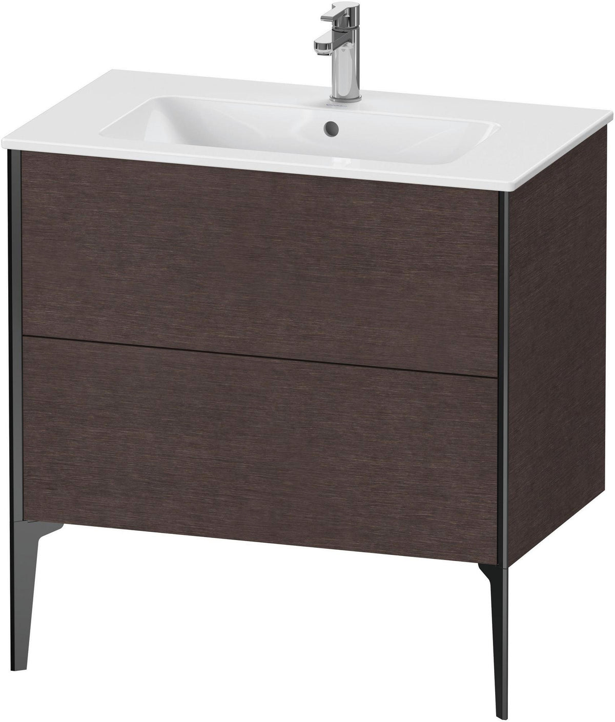 DURAVIT XViu Waschtischunterbau bodenstehend 594x810x480 mm mit 2 Auszügen, weiß matt