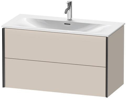 Duravit Waschtischunterbau XVIU 1010x557x480mm 2 Schubladen Programm Charisma taupe seidig-matt