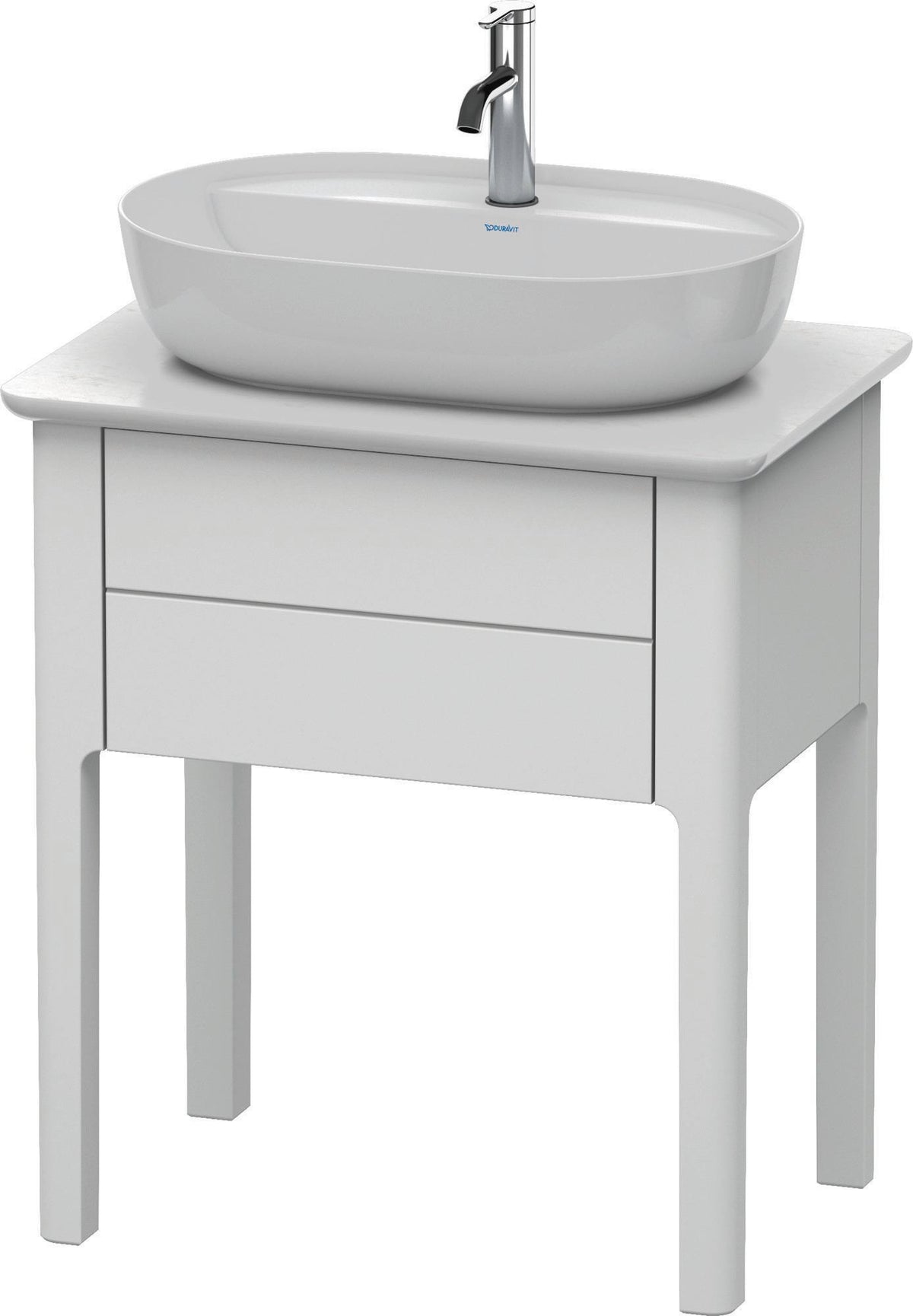 DURAVIT Luv Waschtischunterbau bodenstehend 638 mm weiß seidenmatt mit 1 Auszug