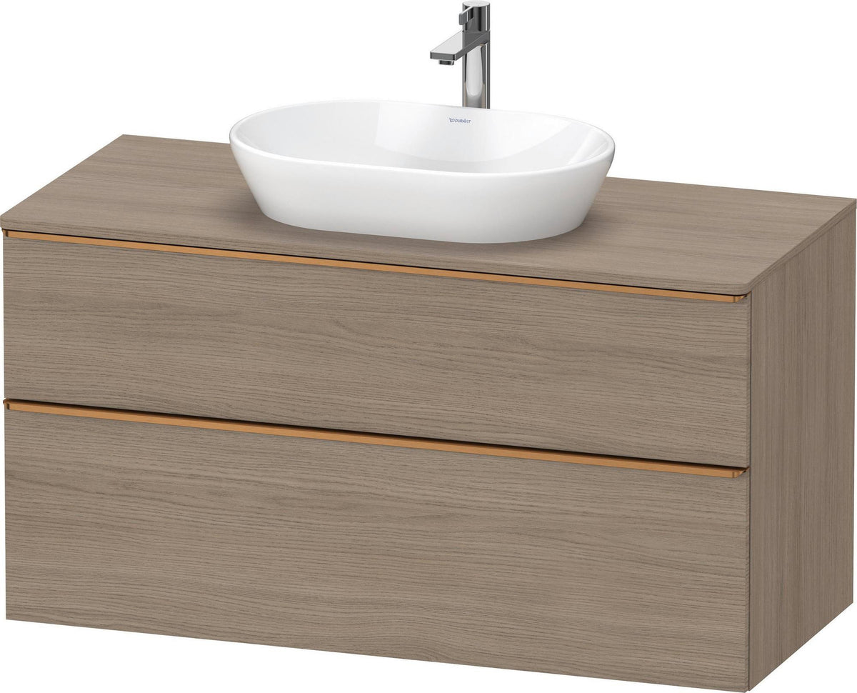 Duravit D-Neo Konsolenwaschtischunterbau 1200 mm Eiche Terra Matt mit Auszug