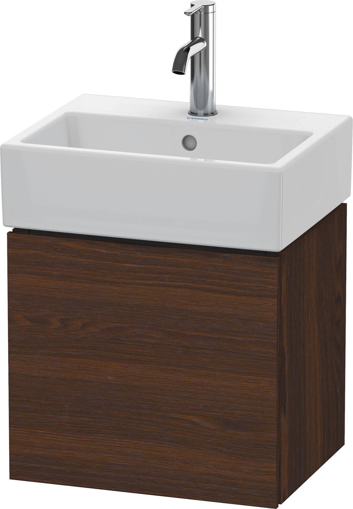 Duravit L-Cube Waschtischunterbau 434 mm weiß matt, 1 Tür links, wandhängend