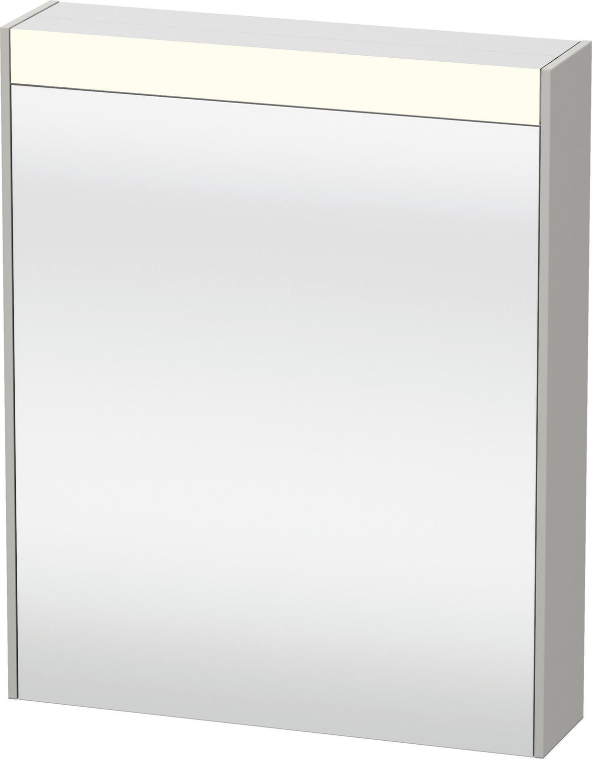 DURAVIT Brioso Spiegelschrank 620 mm graphit matt – 1 Tür links, LED-Beleuchtung, Steckdose