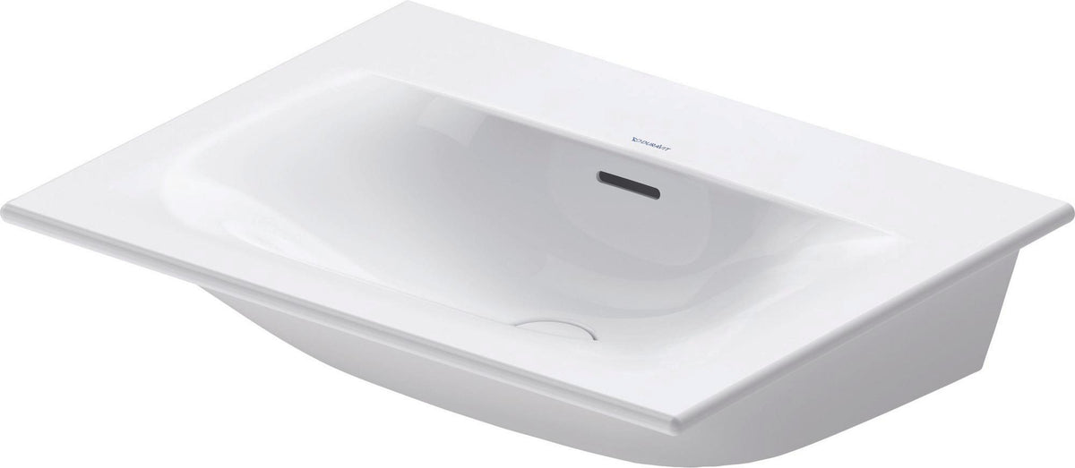 DURAVIT Viu Möbelwaschtisch 630 mm Weiß mit Überlauf und 1 Hahnloch