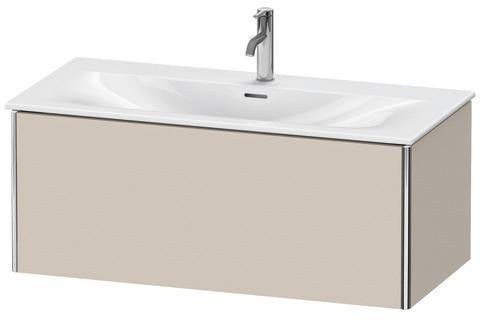 Duravit Waschtischunterbau XSQUARE 1010 mm wandhängend für Viu 234410 in Taupe Matt