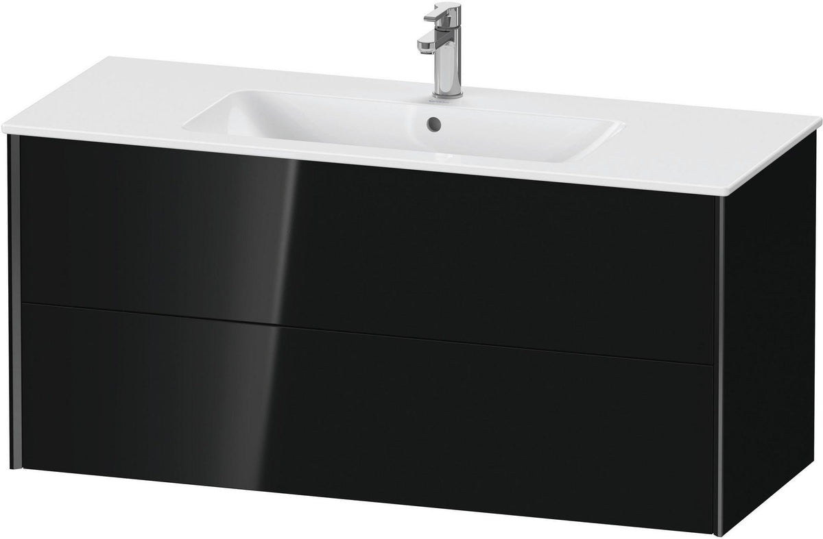 Duravit XViu Waschtischunterbau wandhängend 1210 mm, 2 Schubkästen, champagner matt/weiß matt
