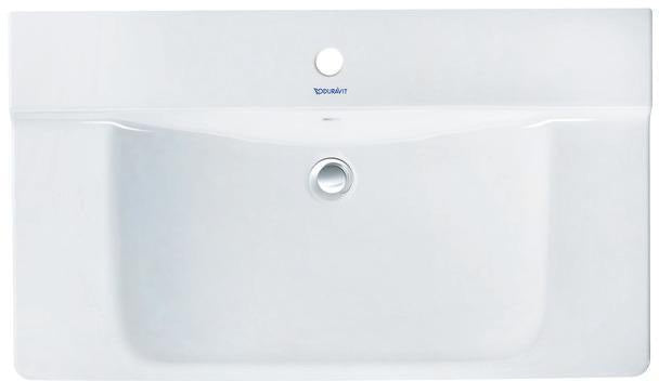 Duravit Möbelwaschtisch P3 Comforts 850x500mm weiß mit Überlauf, ohne Hahnloch, Ablagefläche links