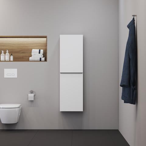 Duravit D-Neo Halbhochschrank 400 mm Eiche mit 1 Tür und Soft-Close
