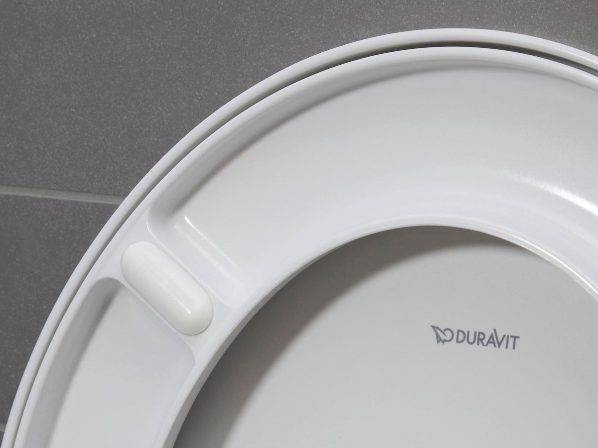 Duravit No.1 WC-Sitz aus Duroplast mit Edelstahl-Scharnieren, weiß glänzend, ohne Absenkautomatik