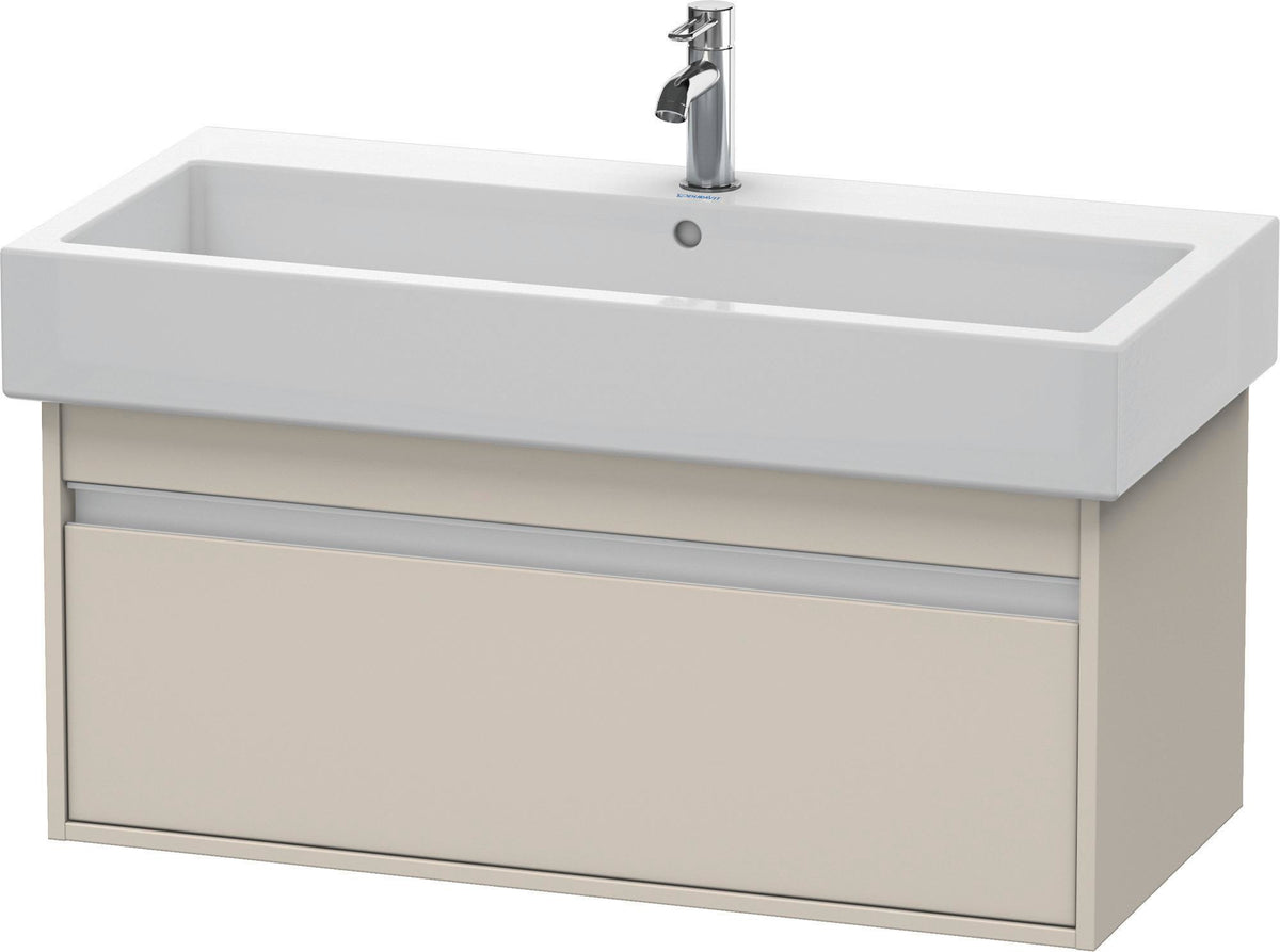Duravit Ketho Waschtischunterbau 950 mm wandhängend basalt matt mit 1 Auszug