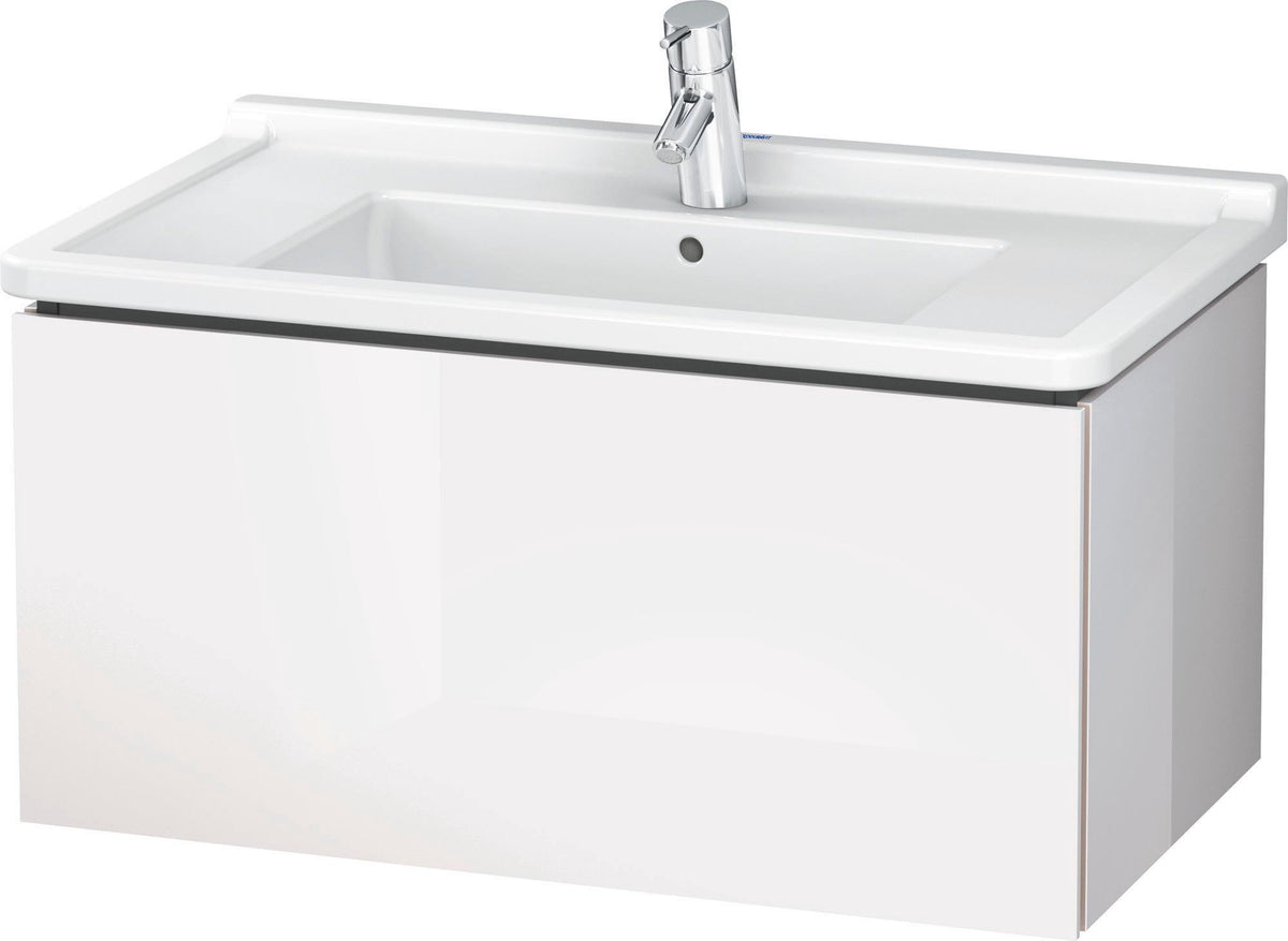 DURAVIT L-Cube Waschtischunterbau wandhängend 820 mm taupe matt 1 Auszug Tip-On