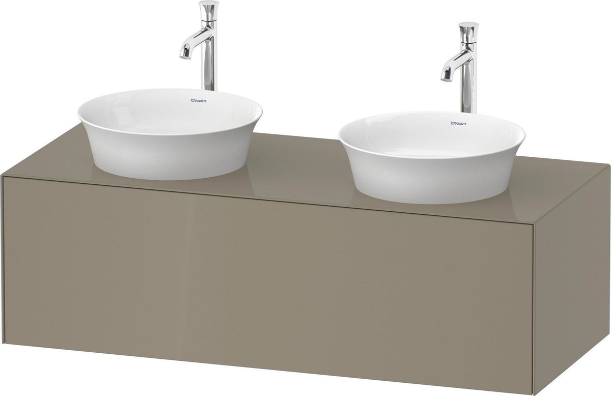 DURAVIT White Tulip Waschtischunterbau wandhängend 1300 mm weiß seidenmatt mit LED-Innenbeleuchtung