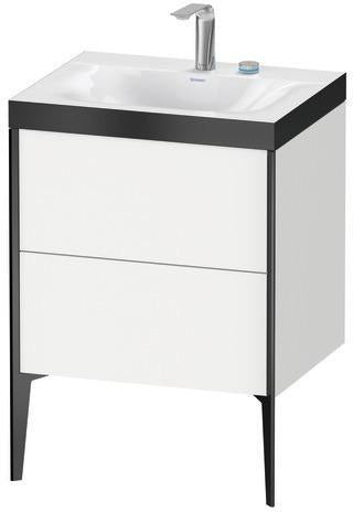 Duravit Möbelwaschtischset XVIU 600x480mm Cha ma / ta s-matt Ra 83 o HL – Viu Waschtisch mit Unterbau
