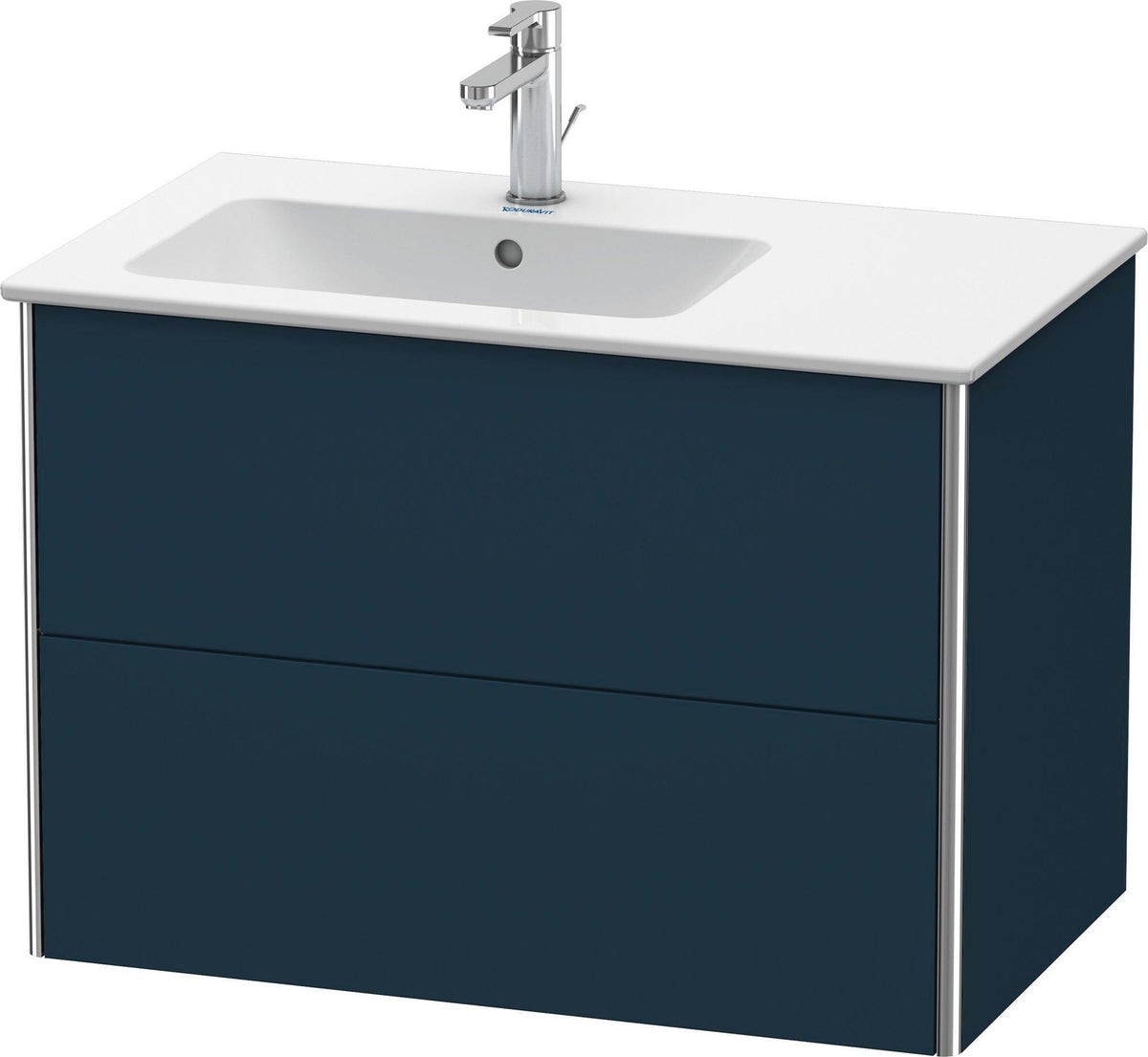 Duravit XSquare Waschtischunterbau 810 mm betongrau matt mit 2 Schubkästen und Tip-On-Technik