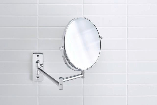 DURAVIT D-Code Kosmetikspiegel 3-fach Vergrößerung, Chrom, 330 mm Ausladung