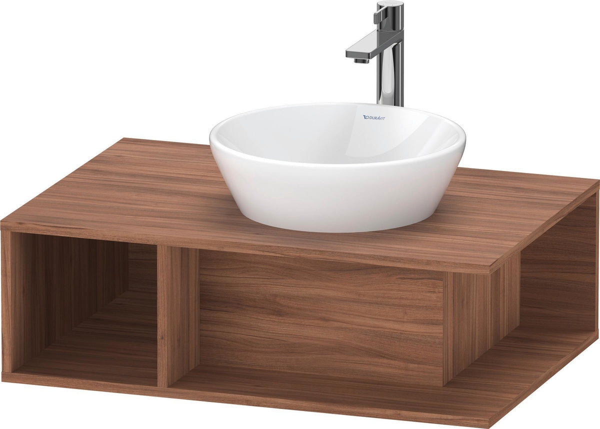 Duravit D-Neo Waschtischunterbau 800 mm Betongrau Matt – Wandhängend, 1 offenes Fach links