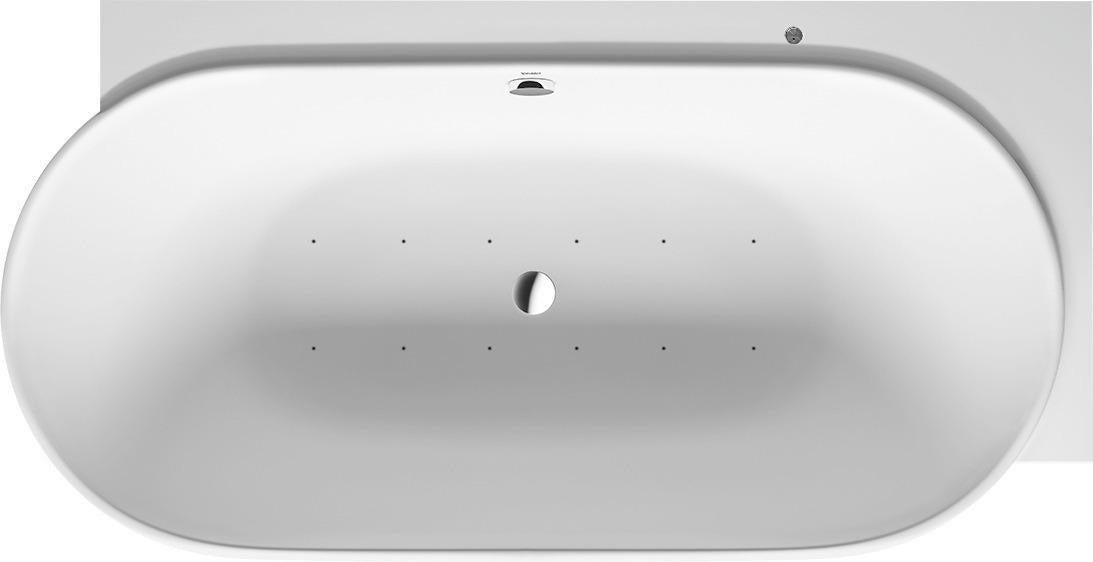 DURAVIT Luv Whirlwanne 1850x950mm Eckwanne rechts mit Air-System, 2 Rückenschrägen, weiß matt