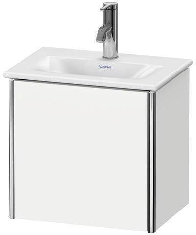 Duravit XSquare Waschtischunterbau 397 mm, 1 Tür, Taupe seidenmatt – Wandhängend für Viu