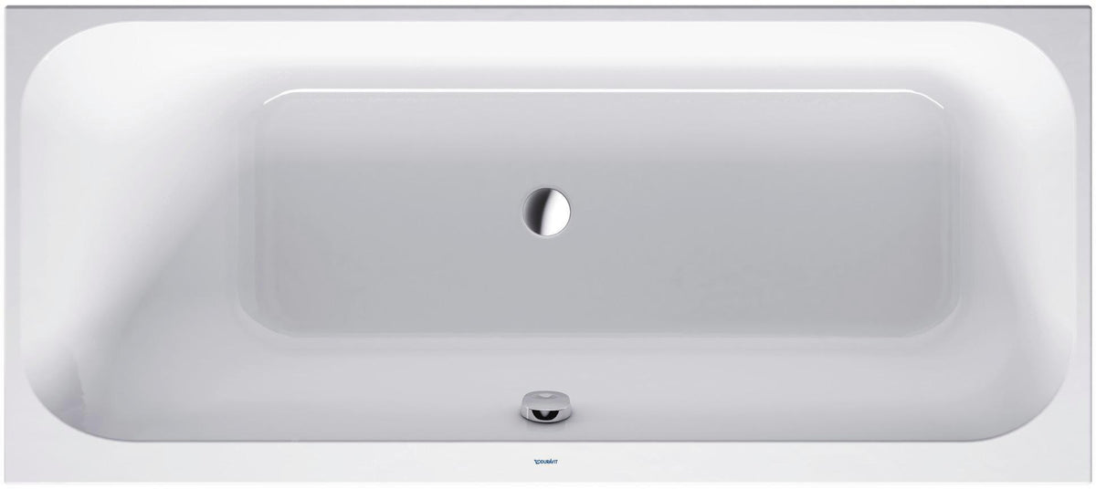 DURAVIT Happy D.2 Badewanne 1600x700 mm Einbau Rechteck Weiß mit Überlauf