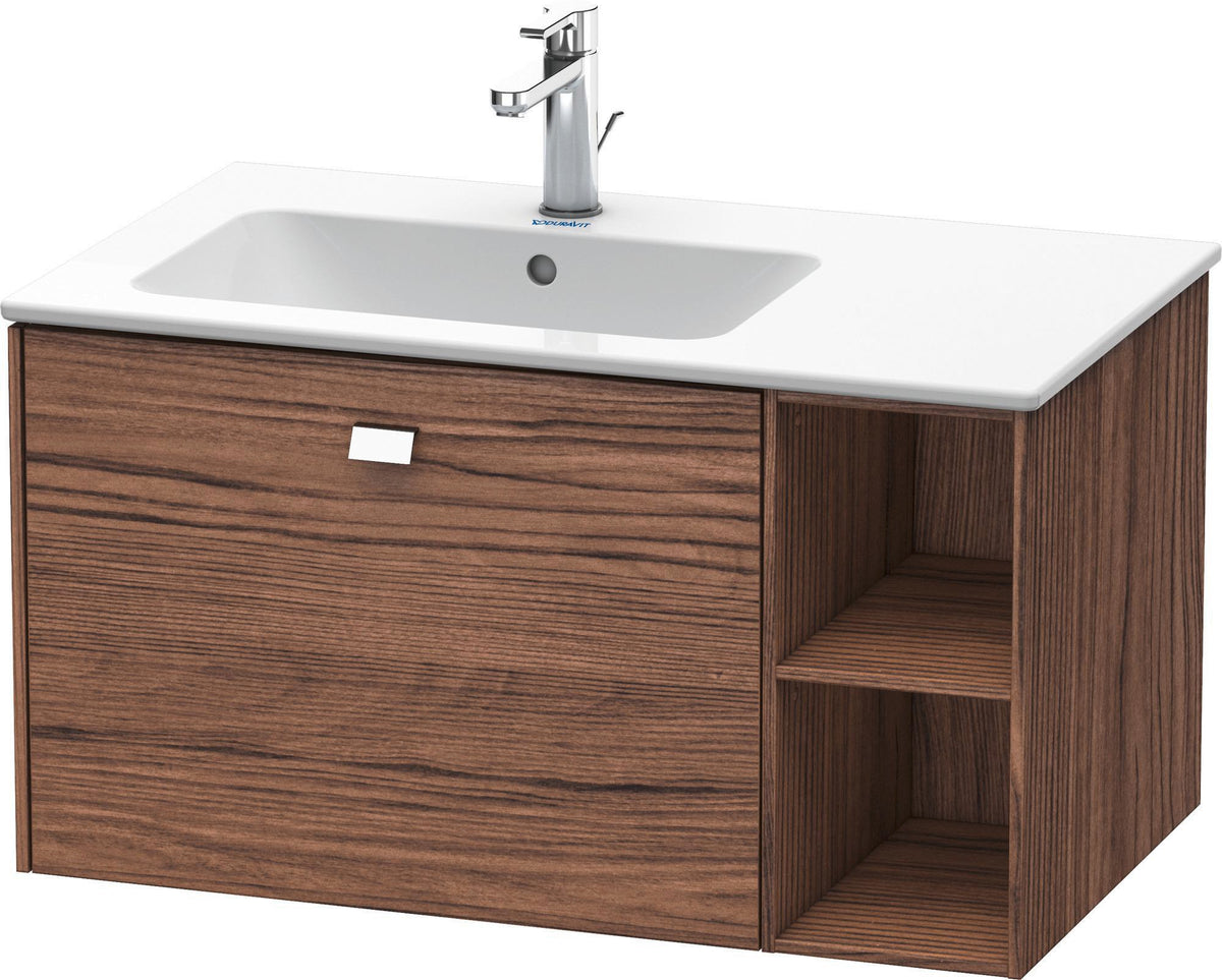 DURAVIT Brioso Waschtischunterbau 820 mm, 1 Auszug, Becken links, Betongrau Matt