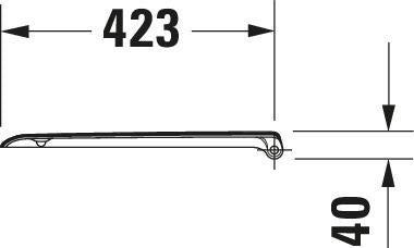 DURAVIT D-Code WC-Sitz Compact mit SoftClose Absenkautomatik, Kunststoff weiß
