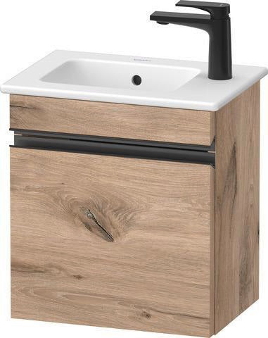 DURAVIT Sivida Waschtischunterbau 400 mm Nussbaum – Wandhängend, 1 Tür, Dämpfung